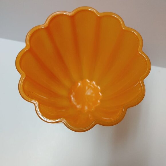 Bloom Art Deco Glass vase orange, vase/table BEA Home Decor Bohemian decor - Picture 7 of 8